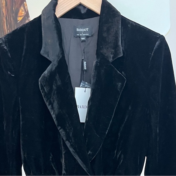 NWT Bardot Neptune Velvet Blazer Dress - Picture 3 of 6